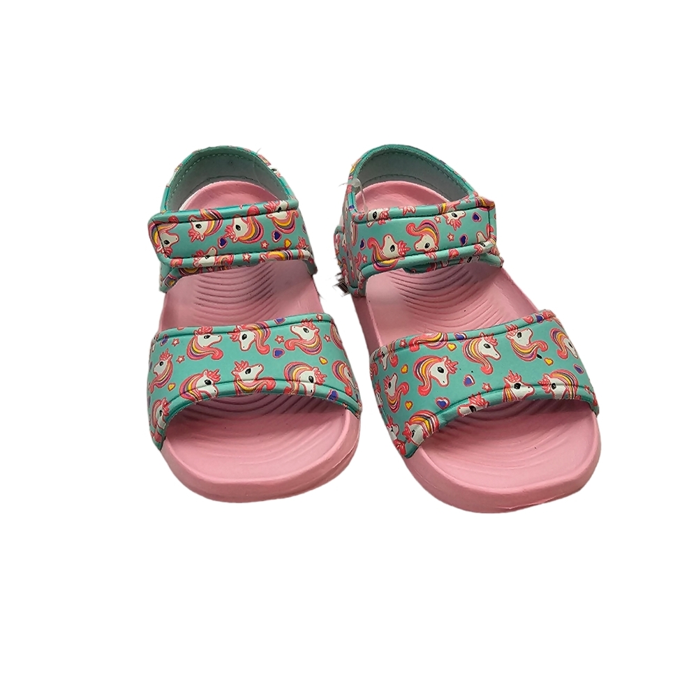 NWT, Toddler's Sandals Unicorn Pink Kid Shoes Size 8-11.5